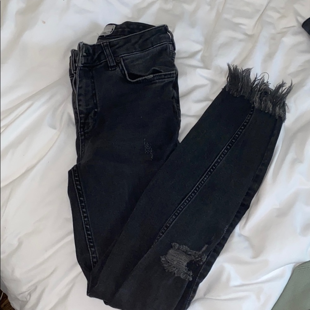 Free People Great Heights Ripped Skinny Jeans